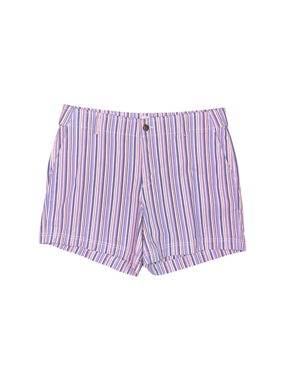 GAP 5" Mid Rise Downtown Khaki Shorts Striped Women's Size 14 US